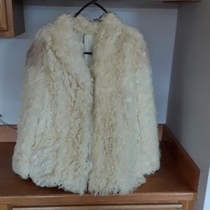 Curly lamb fur coat